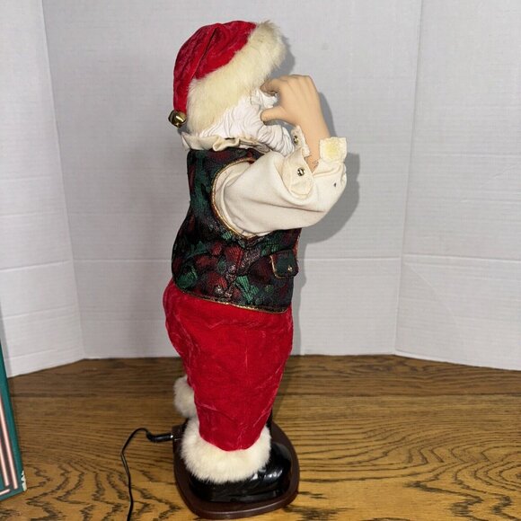 Rockin Around the Christmas Tree Dancing Santa 16" 1999 Works Good - Picture 11 of 16